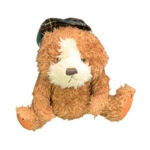 Pickford Bears Augie Plush Stuffed Animal Toy Dog Puppy Hat Beige